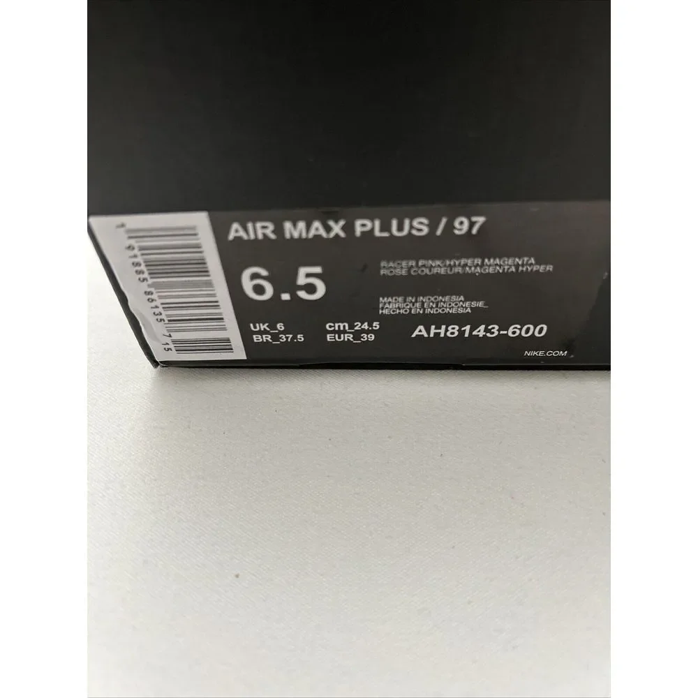 Nike Air Max Plus 97 Racer Pink/Hyper Magenta-SKU #2950 / Size‎ 6.5